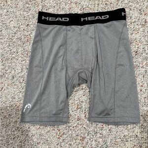 HEAD Men’s Compression Athletic Shorts – Gray L | Performance Baselayer